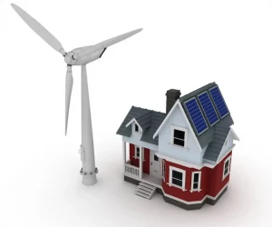 House with a windmill