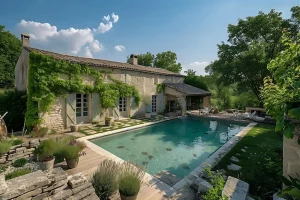 maison pierre dordogne piscine jardin