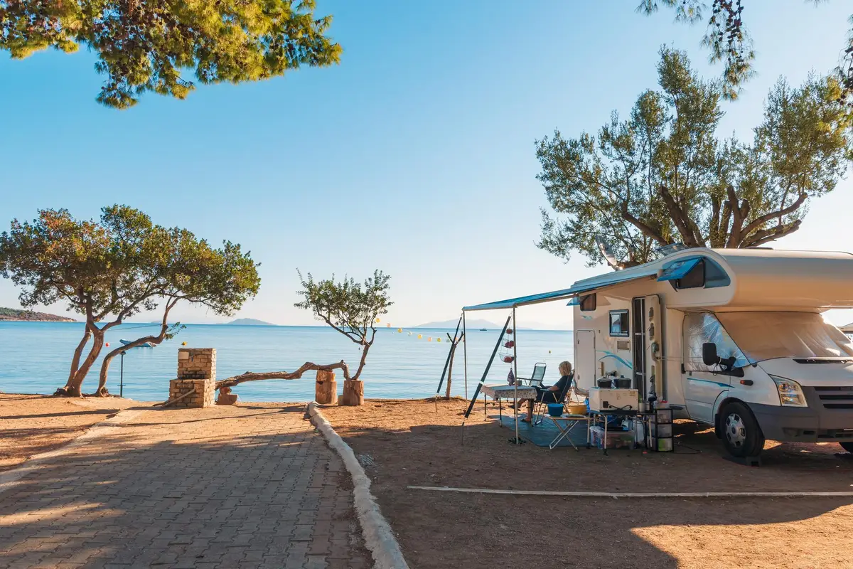 mobil home camping Hérault plage mer