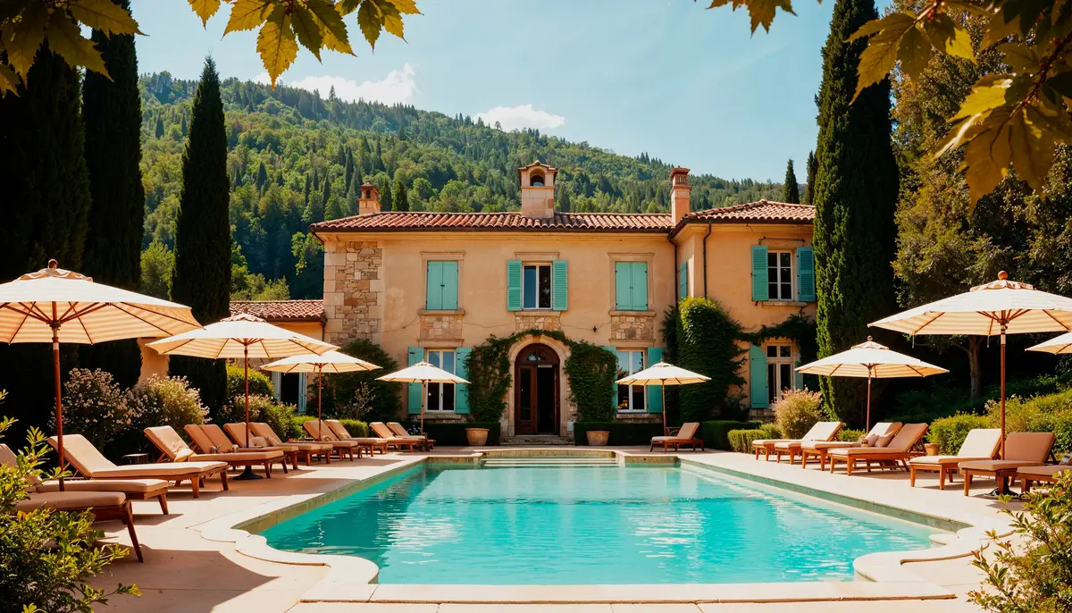 mas provençal piscine